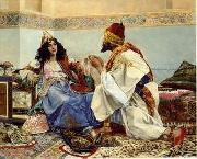 Arab or Arabic people and life. Orientalism oil paintings 198